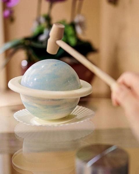 雲石藍星球蛋糕