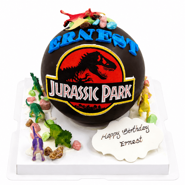 Jurassic Park Styling Surprise Cake