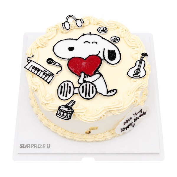 史努比 Snoopy 手繪蛋糕