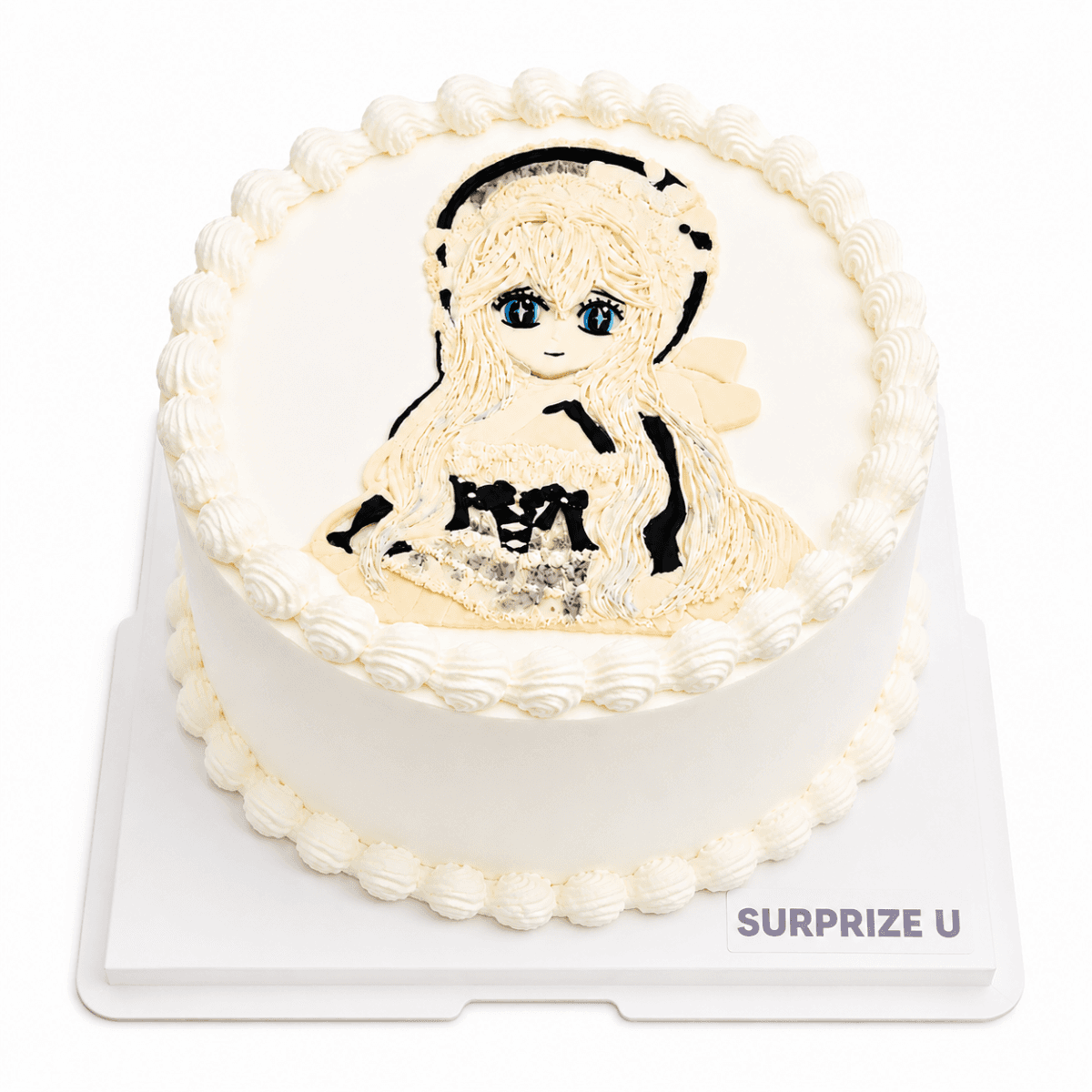 Maid Hand-Drawn Cake