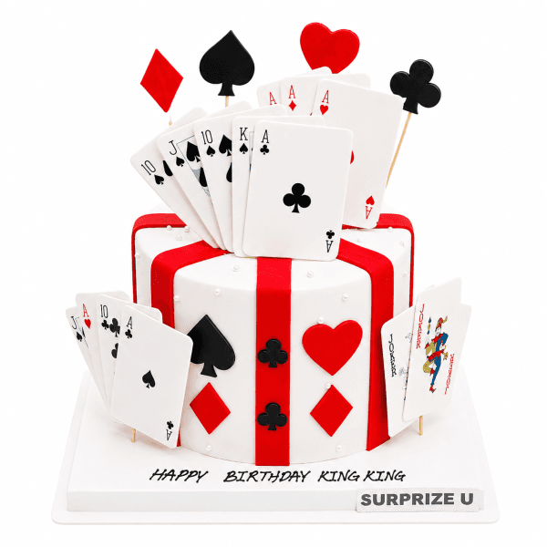 Playing Card Styling Cake