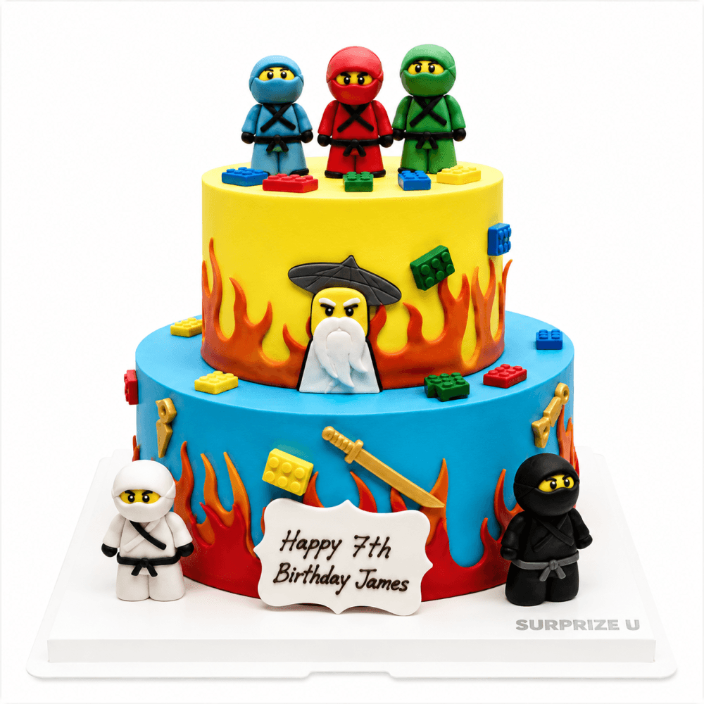 LEGO Ninjago 忍者雙層蛋糕