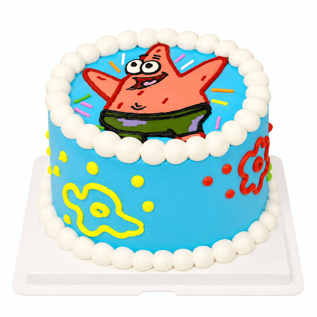Patrick Star Hand-Drawn Cake