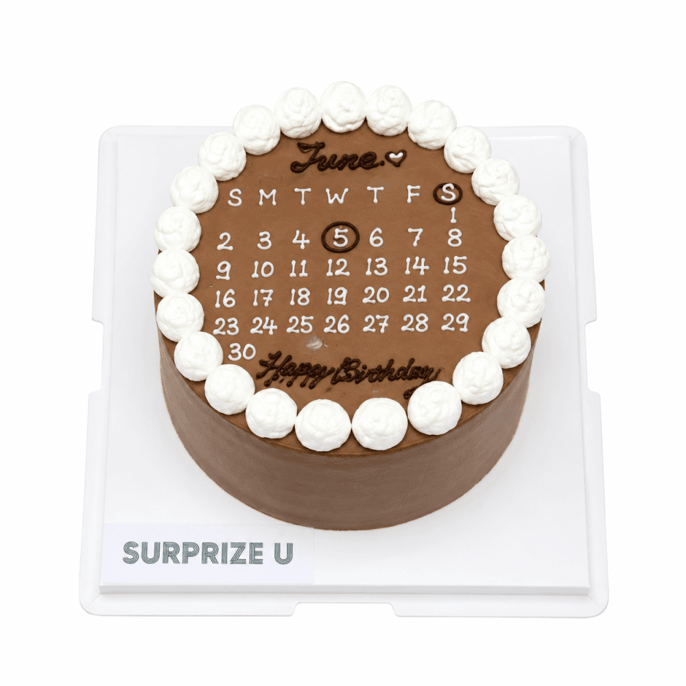 Calendar Hand-Drawn Cake