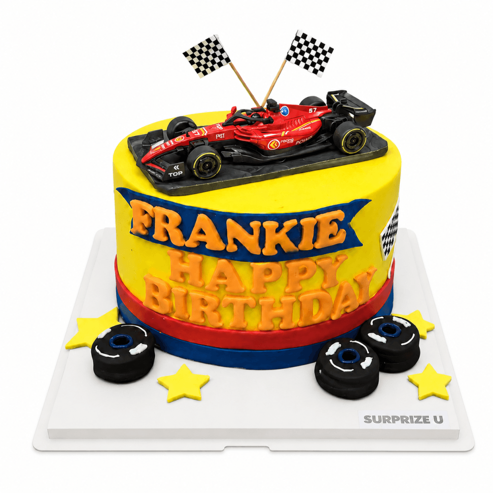 F1 Racing Car Styling Cake