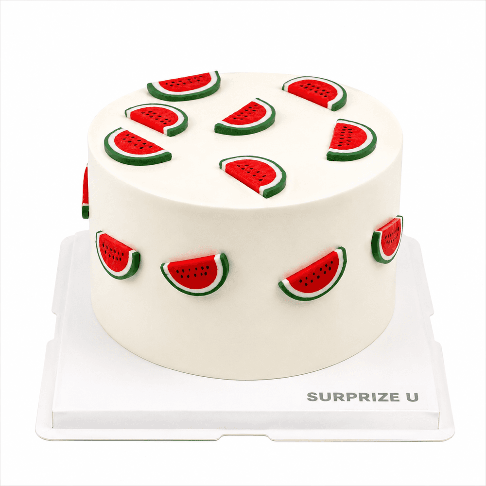 Minimalist Watermelon Styling Cake