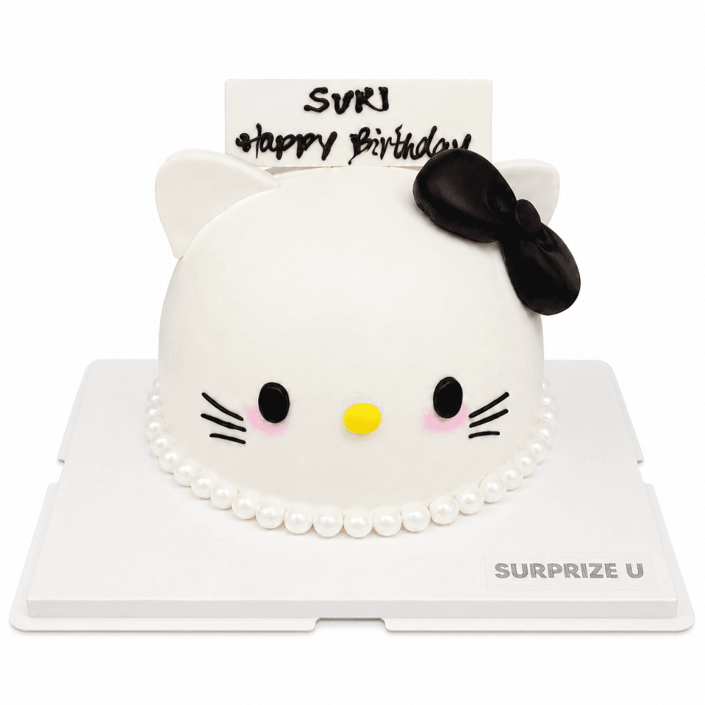 黑色 Hello Kitty 立體造型蛋糕