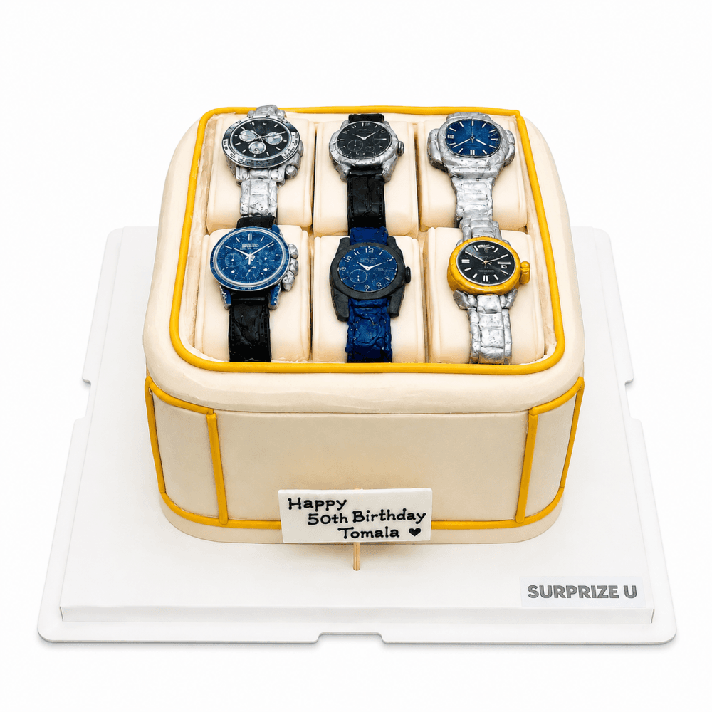 Luxury Watch Box Styling Cake