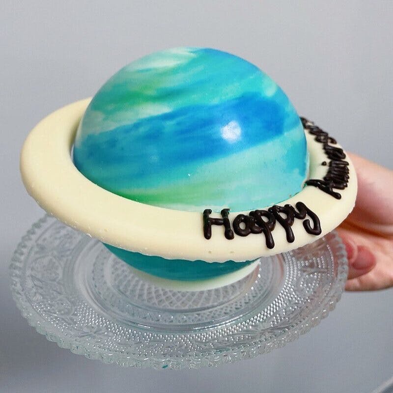 地球藍綠星球蛋糕