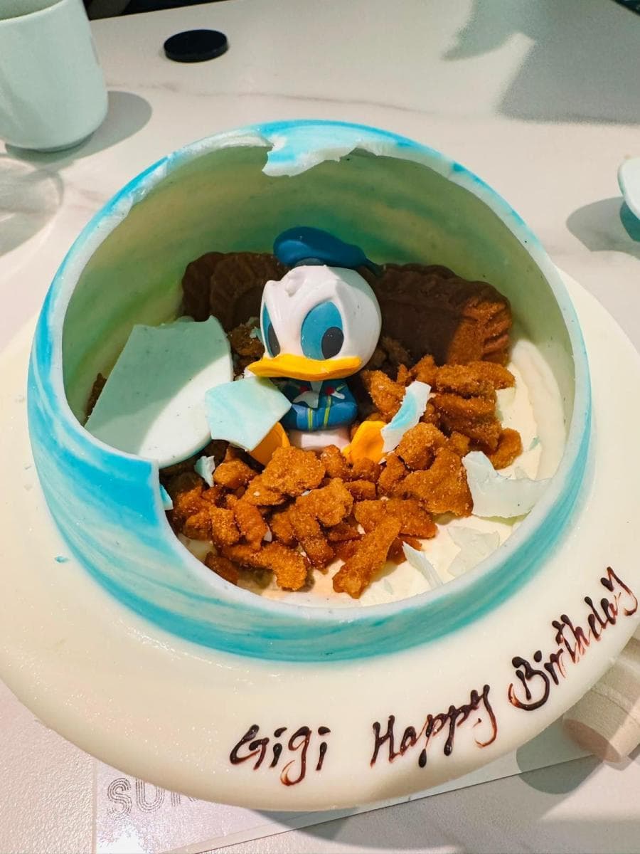 唐老鴨 Donald Duck 星球扑扑蛋糕
