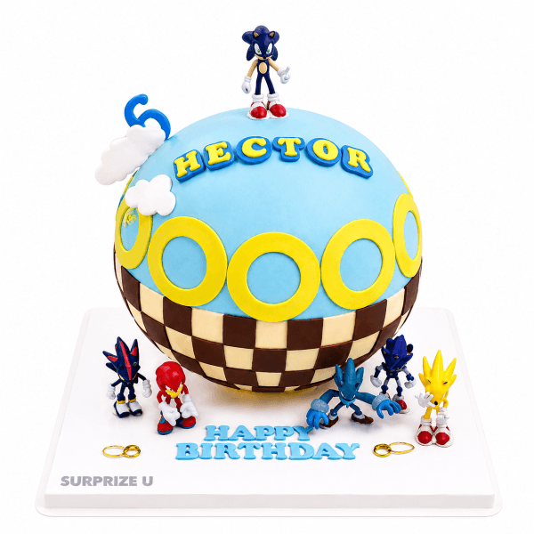 Sonic Styling Surprise Cake