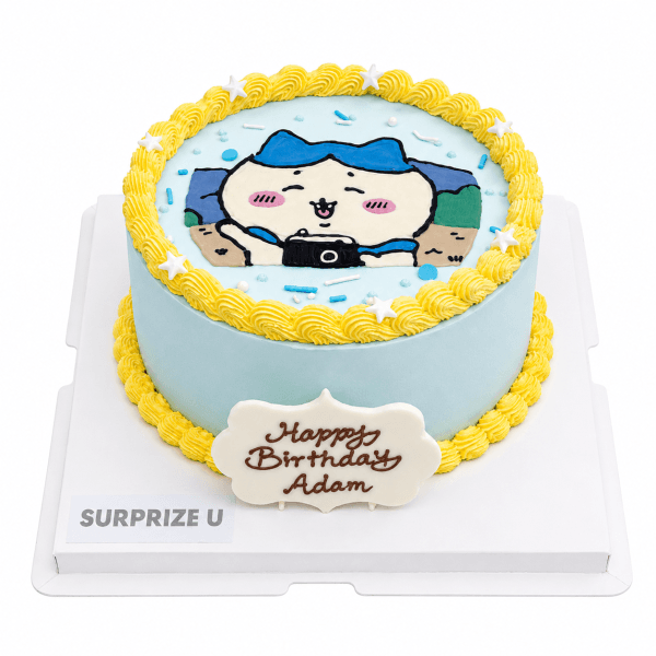 Hachiware Hand-Drawn Cake