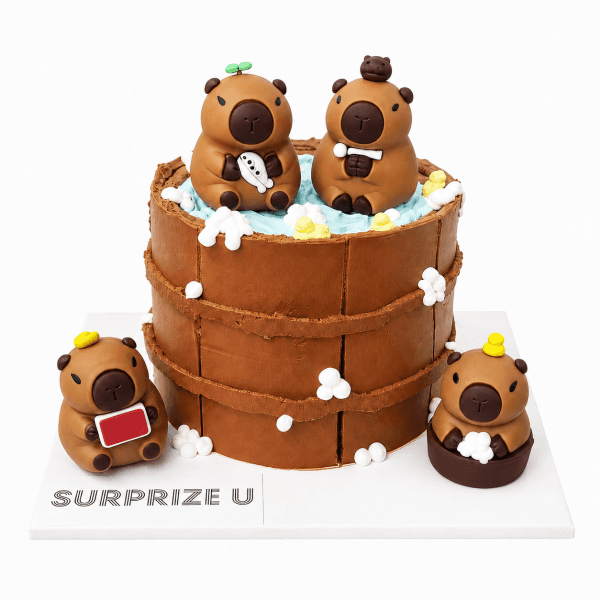 卡皮巴拉 Capybara 造型蛋糕