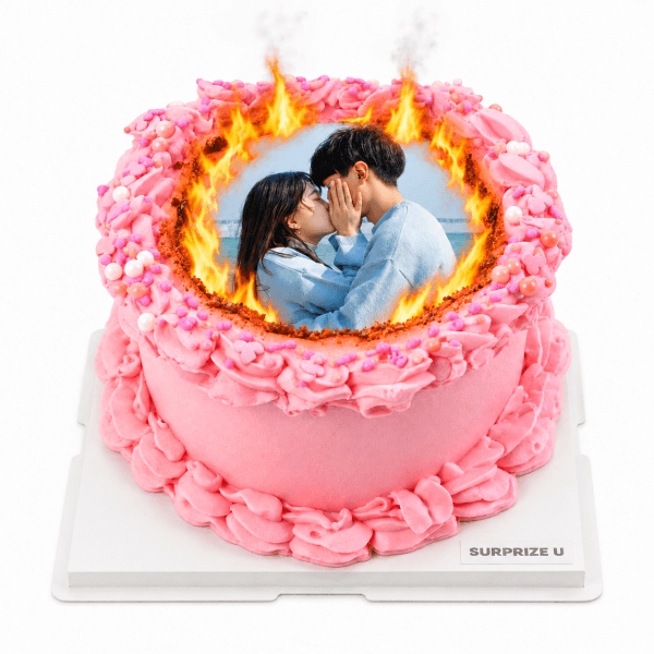 Valentine’s Day Calendar Burn Away Cake