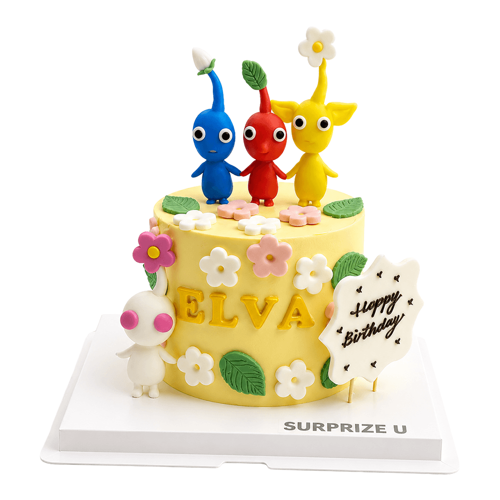 Pikmin Styling Cake #2