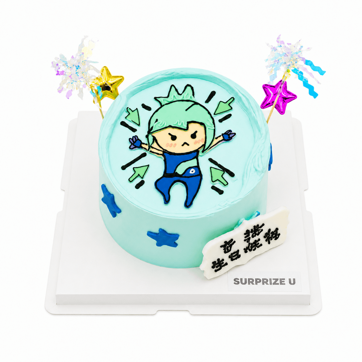 忍者 手繪蛋糕