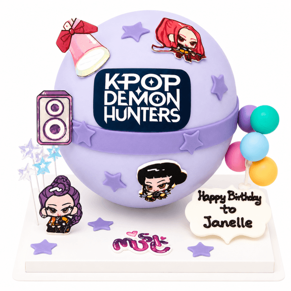 Kpop 獵魔女團 造型扑扑蛋糕