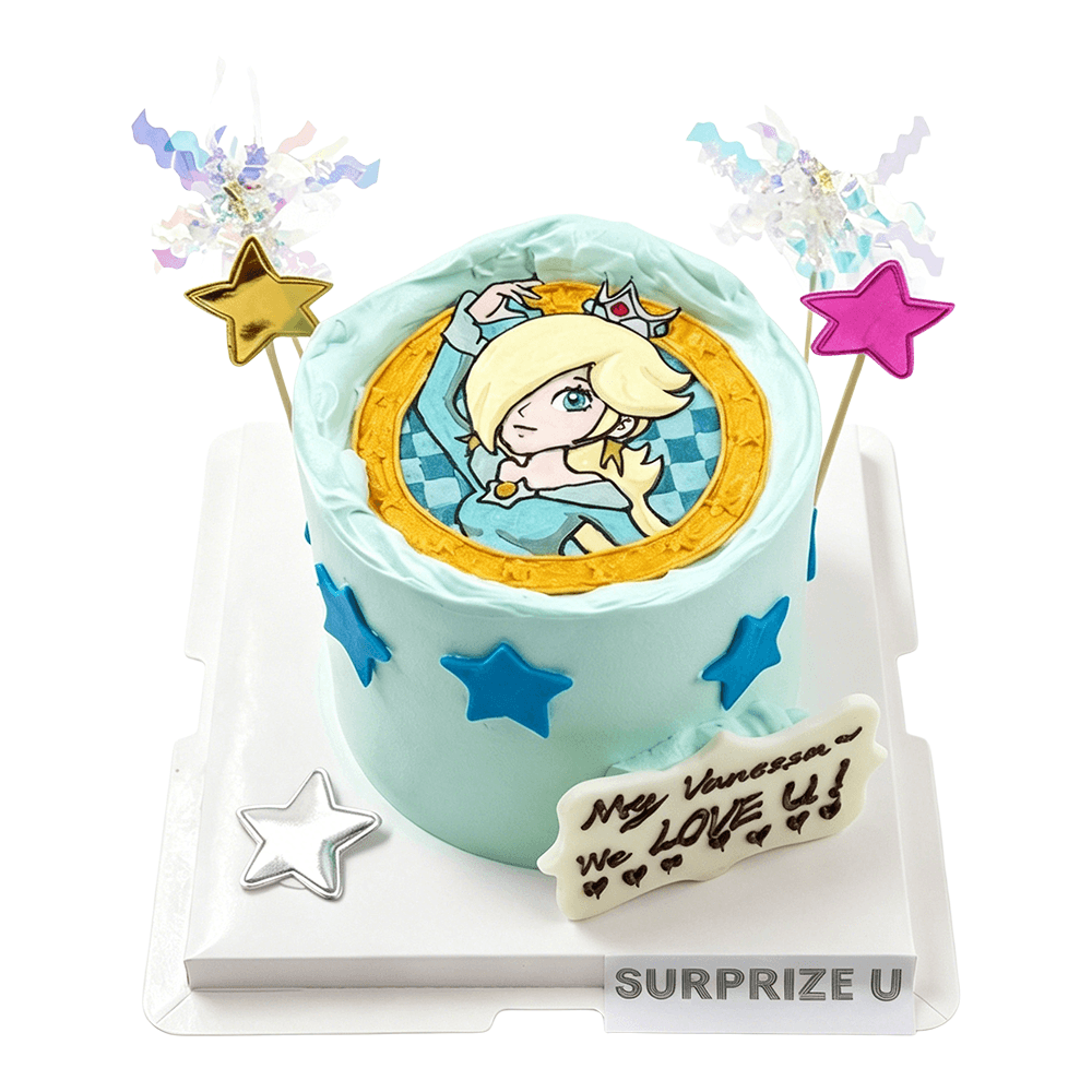 Rosetta Hand Drawn Cake