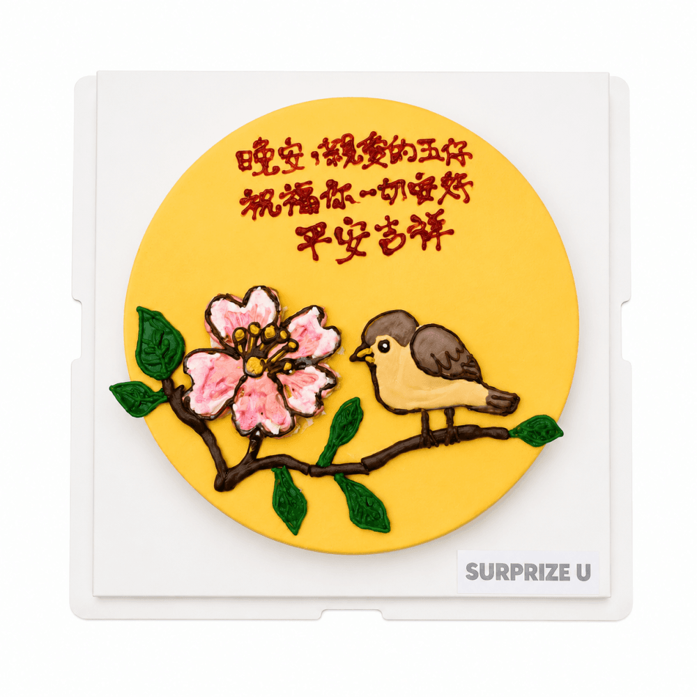 長輩圖 手繪蛋糕