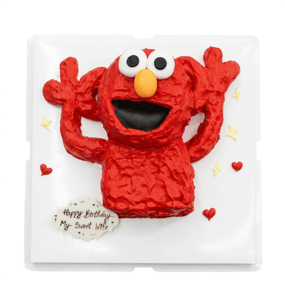 Sesame Street Elmo Styling Cake