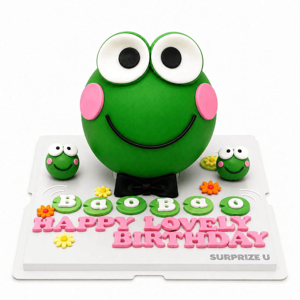 Keroppi 大眼蛙 造型扑扑蛋糕