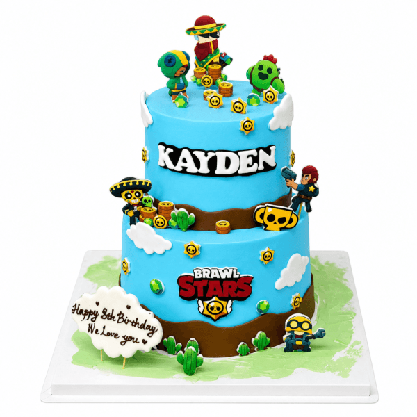 Brawl Stars Two Tier Styling Cake