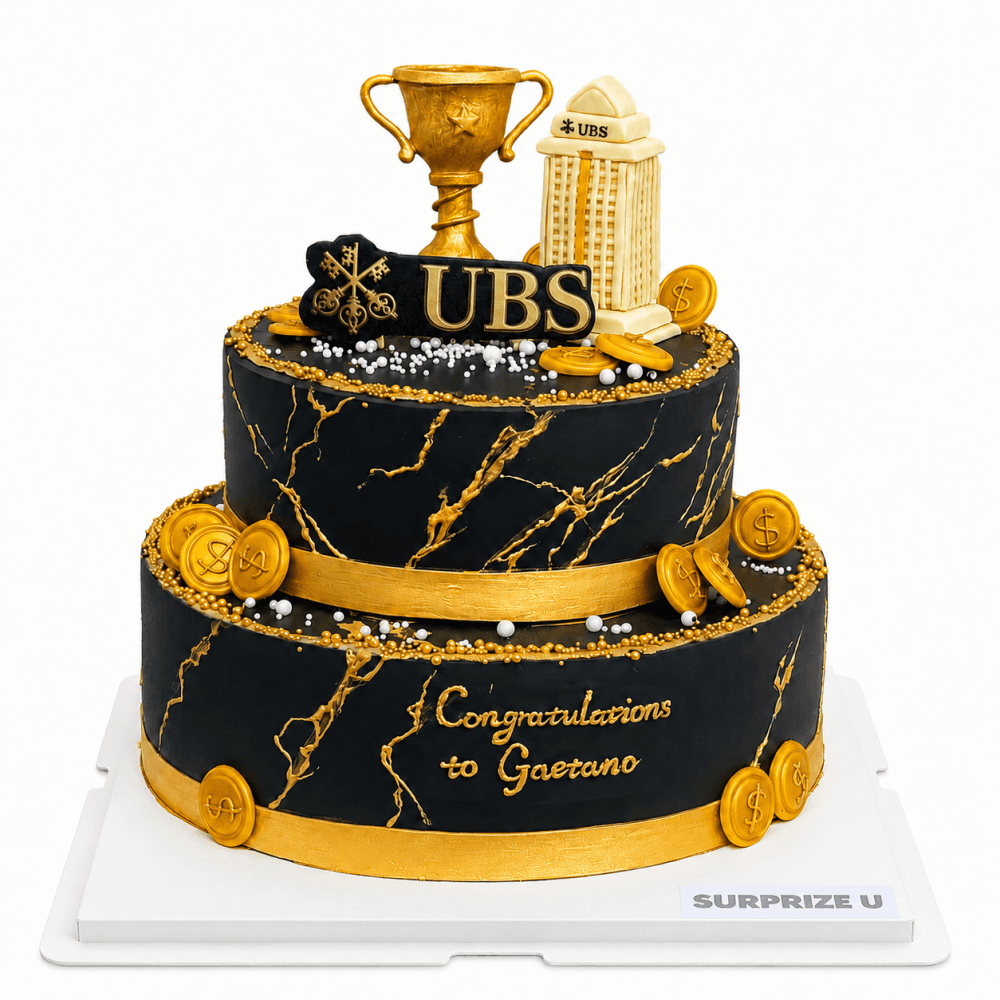 UBS Corporate Achievement Two-Tier Cake