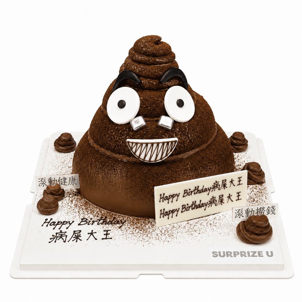 Poop Emoji 3D Styling Cake
