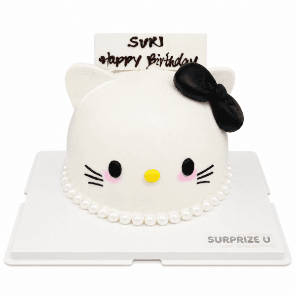 黑色 Hello Kitty 立體造型蛋糕