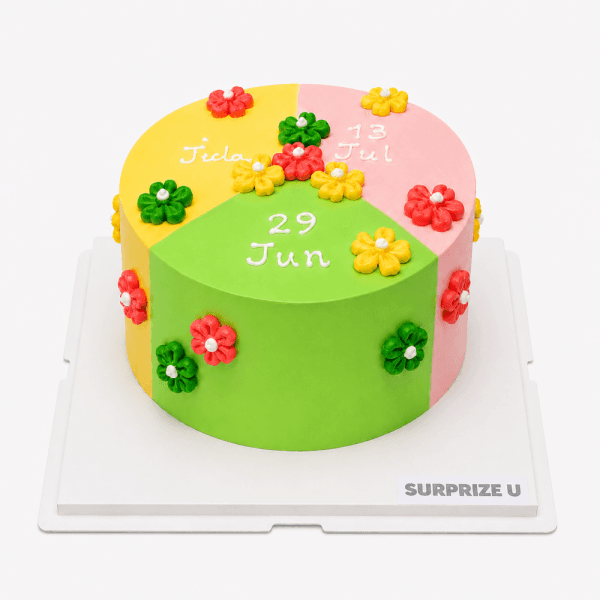 花花 多人生日 造型蛋糕