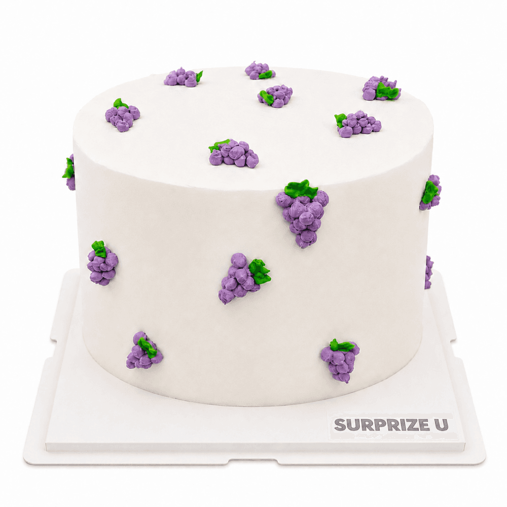 Minimalist Grape Styling Cake