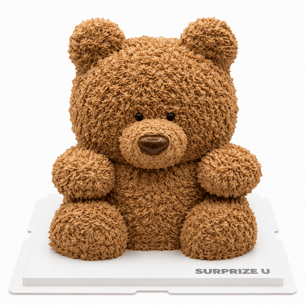 Brown Teddy Bear 3D Styling Cake
