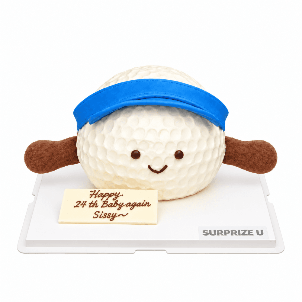 Jellycat Golf Ball Styling Cake