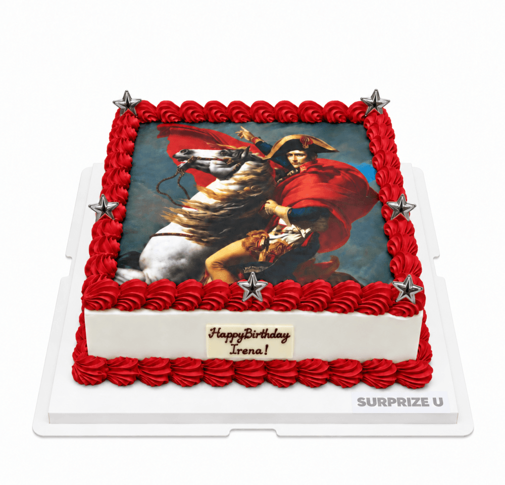 Napoleon Crossing Alps Styling Cake